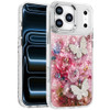 Butterfly Ornaments Design Epoxy Glitter Hybrid Case for iPhone 18 Pro Max and iPhone 17 Pro Max