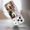 Butterfly Ornaments Design Epoxy Glitter Hybrid Case for iPhone 18 Pro Max and iPhone 17 Pro Max