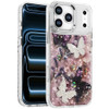 Butterfly Ornaments Design Epoxy Glitter Hybrid Case for iPhone 18 Pro Max and iPhone 17 Pro Max