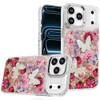 Butterfly Ornaments Design Epoxy Glitter Hybrid Case for iPhone 18 Pro Max and iPhone 17 Pro Max