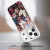 Butterfly Ornaments Design Epoxy Glitter Hybrid Case for iPhone 18 Pro Max and iPhone 17 Pro Max