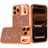 Dazzling Mini Crystal Hybrid Case for iPhone 18 Pro and iPhone 17 Pro - Cosmic Orange