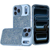 Dazzling Mini Crystal Hybrid Case for iPhone 18 Pro and iPhone 17 Pro - Light Blue