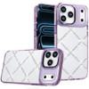 Dazzling Diamond Transparent Hybrid Case for iPhone 18 Pro and iPhone 17 Pro - Purple
