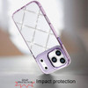 Dazzling Diamond Transparent Hybrid Case for iPhone 18 Pro and iPhone 17 Pro - Purple