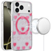 Mood Series MagSafe Hybrid Case for iPhone 18 Pro Max and iPhone 17 Pro Max - Pink Hearts