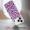 Mood Series MagSafe Hybrid Case for iPhone 18 Pro Max and iPhone 17 Pro Max - Pink Purple Leopard