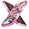 Transparent Protective Bumper Case with MagSafe for iPhone 18 Pro Max and iPhone 17 Pro Max - Colorful Mandala Flowers on White