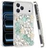 Dazzling Bling 3D Crystal Diamond Case for iPhone 18 Pro and iPhone 17 Pro - Green