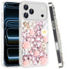 Dazzling Bling 3D Crystal Diamond Case for iPhone 18 Pro and iPhone 17 Pro - Pink