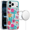 Mood Series MagSafe Hybrid Case for iPhone 18 Pro and iPhone 17 Pro - Pastel Floral Blue