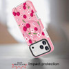 Transparent Protective Bumper Case with MagSafe for iPhone 18 Pro and iPhone 17 Pro - Cherry Sprinkle on Pink
