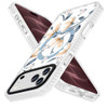 Transparent Protective Bumper Case with MagSafe for iPhone 18 Pro and iPhone 17 Pro - White Magnolia Floral