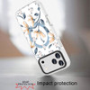 Transparent Protective Bumper Case with MagSafe for iPhone 18 Pro and iPhone 17 Pro - White Magnolia Floral