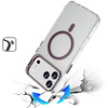 InFrame Series MagSafe Crystal Case with Camera Ring Stand for iPhone 18 Pro and iPhone 17 Pro - Burgundy