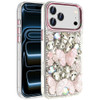 Butterfly Luxurious Bling 3D Crystal Diamond Case for iPhone 18 Pro and iPhone 17 Pro - Pink