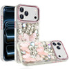 Butterfly Luxurious Bling 3D Crystal Diamond Case for iPhone 18 Pro and iPhone 17 Pro - Pink