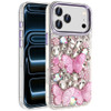 Butterfly Luxurious Bling 3D Crystal Diamond Case for iPhone 18 Pro and iPhone 17 Pro - Purple