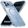 Transparent Crystal Edge Bumper Case with MagSafe for iPhone 18 Pro Max and iPhone 17 Pro Max - Light Blue
