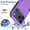 Military Grade TUFF Hybrid Armor Case for iPhone 18 Pro Max and iPhone 17 Pro Max - Purple
