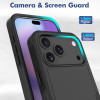 Military Grade TUFF Hybrid Armor Case for iPhone 18 Pro and iPhone 17 Pro - Black