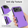 Military Grade TUFF Hybrid Armor Case for iPhone 18 Pro and iPhone 17 Pro - Purple