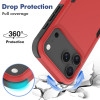 Military Grade TUFF Hybrid Armor Case for iPhone 18 Pro Max and iPhone 17 Pro Max - Red