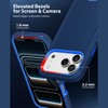 Military Grade Heavy Duty Shockproof Hybrid Armor Case with Belt Clip Holster for iPhone 18 Pro and iPhone 17 Pro - Blue