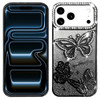 Butterfly Twinkle Glitter Diamond Case for iPhone 18 Pro Max and iPhone 17 Pro Max - Black