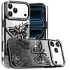 Butterfly Twinkle Glitter Diamond Case for iPhone 18 Pro Max and iPhone 17 Pro Max - Black