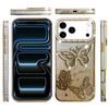 Butterfly Twinkle Glitter Diamond Case for iPhone 18 Pro Max and iPhone 17 Pro Max - Gold