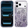 Floral Twinkle Glitter Diamond Case for iPhone 18 Pro Max and iPhone 17 Pro Max - Purple