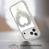 Angel Heart Dazzling Diamond Transparent Hybrid Case for iPhone 18 Pro and iPhone 17 Pro - Beige