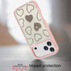 Spread Love Hearts Dazzling Diamond Transparent Hybrid Case for iPhone 18 Pro and iPhone 17 Pro - Pink