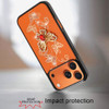 Splendid 3D Butterfly Bling Crystal Diamond Case for iPhone 18 Pro Max and iPhone 17 Pro Max - Cosmic Orange
