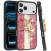Splendid Bling Crystal Diamond Case with 3D Butterfly Stand for iPhone 18 Pro and iPhone 17 Pro - Red