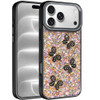 Crystal Butterfly Design Epoxy Glitter Hybrid Case for iPhone 18 Pro Max and iPhone 17 Pro Max - Black