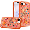 Butterfly Ornaments Diamond Hybrid Case for iPhone 17e / 16e - Cosmic Orange