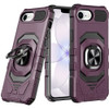 Military Grade Robotic Series Hybrid Case with Ring Grip for iPhone 17e / 16e - Burgundy