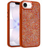 Dazzling Mini Crystal Hybrid Case for iPhone 17e / 16e - Cosmic Orange