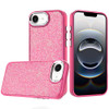 Dazzling Mini Crystal Hybrid Case for iPhone 17e / 16e - Hot Pink