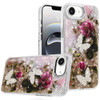 Butterfly Ornaments Design Epoxy Glitter Hybrid Case for iPhone 17e / 16e