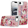 Butterfly Ornaments Design Epoxy Glitter Hybrid Case for iPhone 17e / 16e