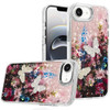 Butterfly Ornaments Design Epoxy Glitter Hybrid Case for iPhone 17e / 16e