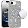 Dazzling Diamond MagSafe Hybrid Case for iPhone 17e / 16e - Silver