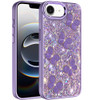 Crystal Butterfly Design Epoxy Glitter Hybrid Case for iPhone 17e / 16e - Purple