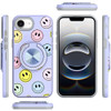 Circular Series Hybrid Case with Rotating Ring Stand for iPhone 17e / 16e - Smiley Faces