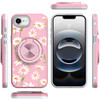 Circular Series Hybrid Case with Rotating Ring Stand for iPhone 17e / 16e - Daisy