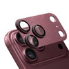 Unibody Matte Metal Tempered Glass Camera Lens Protector for iPhone 18 Pro Max - Burgundy