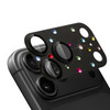 Unibody Matte Metal Tempered Glass Camera Lens Protector for iPhone 18 Pro - Rhinestones Black